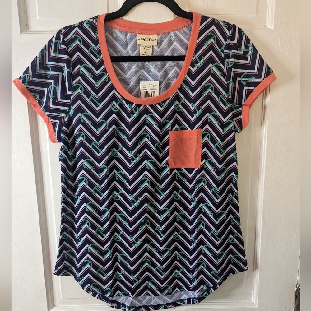 Wishful Park XL Anker Chevron Tee NWT - Picture 1 of 6